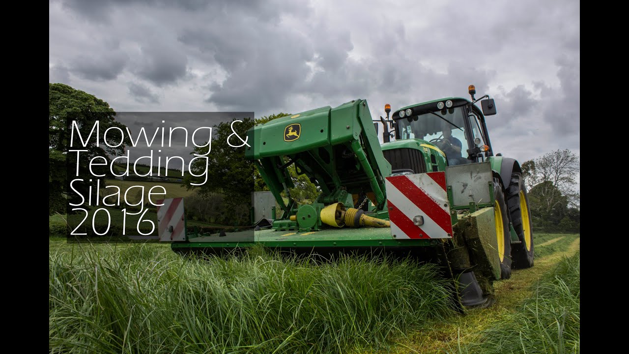 Mowing and Tedding Silage 2016 - Nigel Keown - 4K