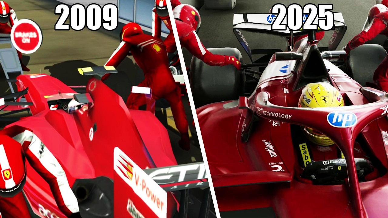 Evolution of F1 Pitstops in Codemasters' F1 Games (2009 - 2025)