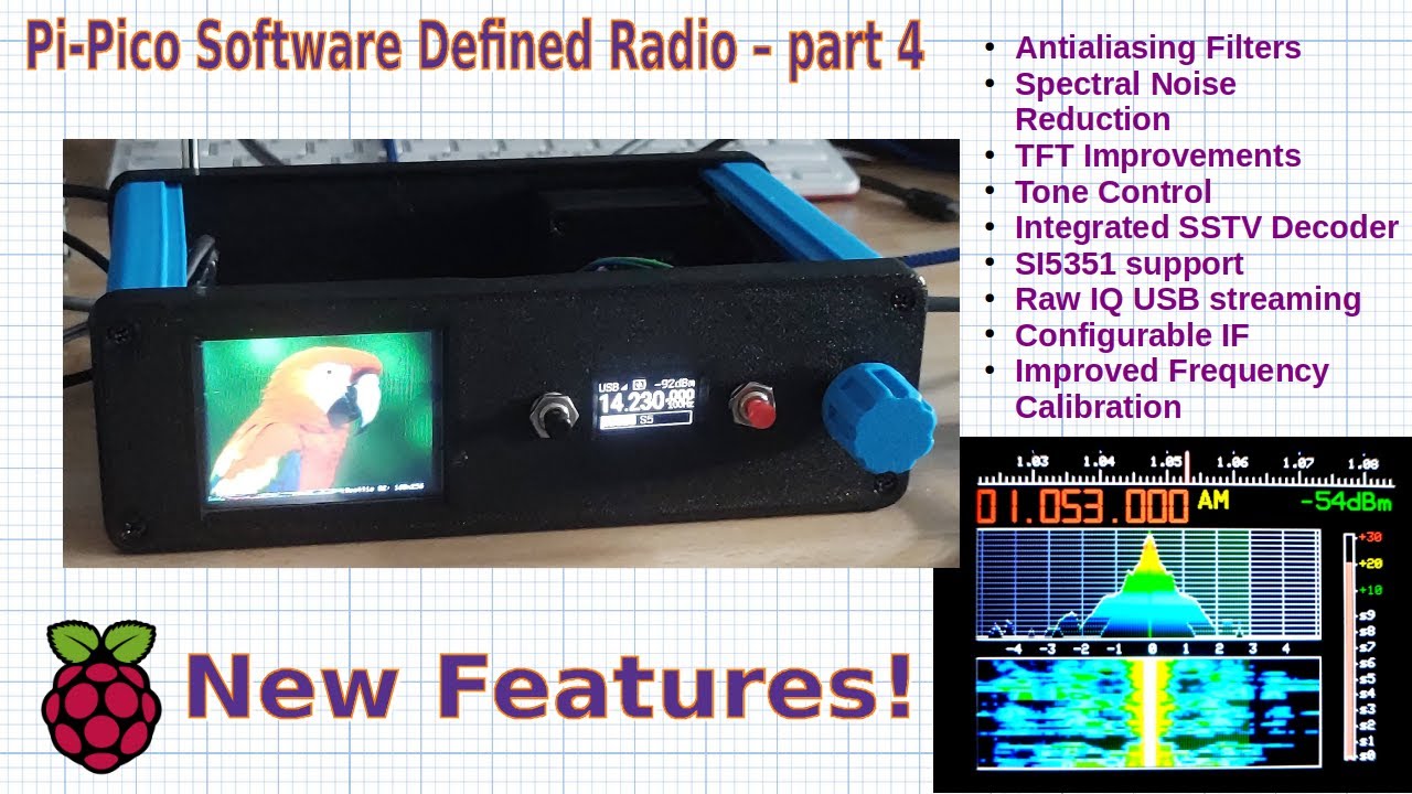 Software Defined Radio with Pi-Pico - Part 4 Many Upgrades!!!