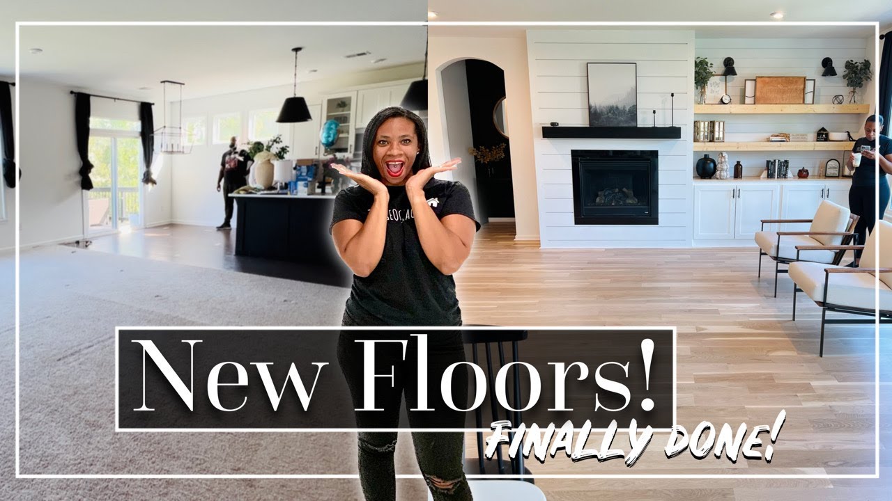 MOVING DAY!... New White Oak Hardwood Flooring Install Part 2 | House to Home Update
