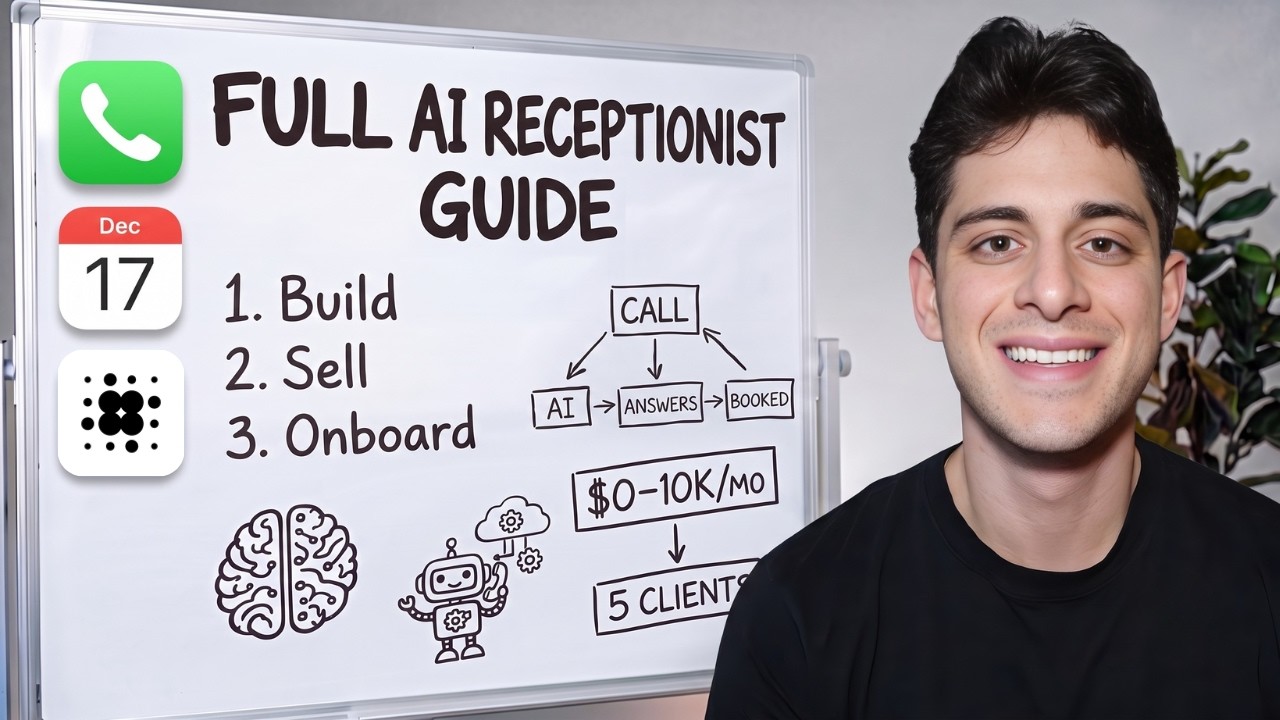 $0 to $10k/mo AI Receptionist Business (Full Beginner Guide)
