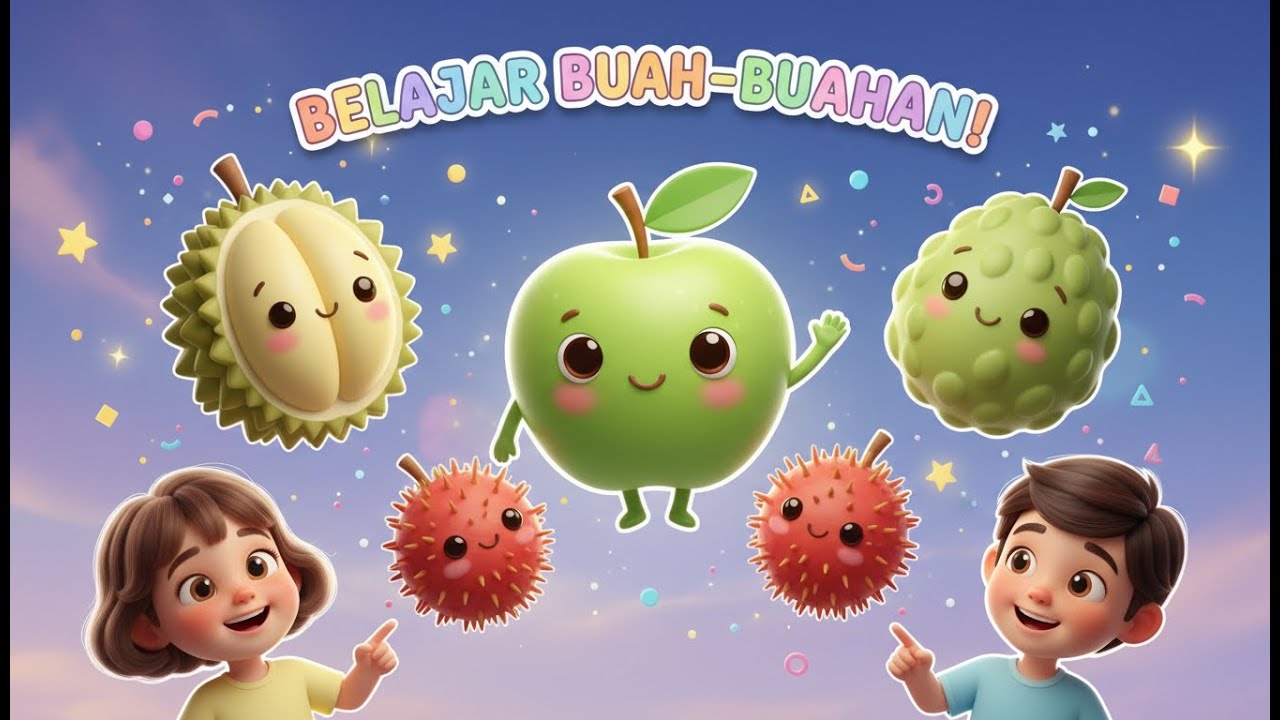 Belajar Buah-Buahan 🍎🍌 (Part 2) | Belajar Sambil Bermain Bersama Kiddo Fun!