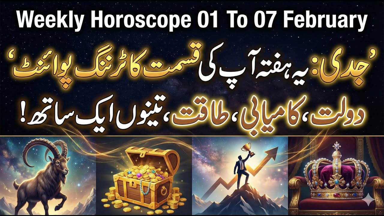 Capricorn Weekly Horoscope 01 To 07 February 2026 Best Time Start