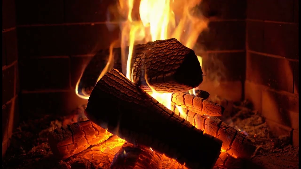 🔥 Cozy Fireplace 4K 🔥 Crackling Fire Sounds for Sleep, Study & Relax