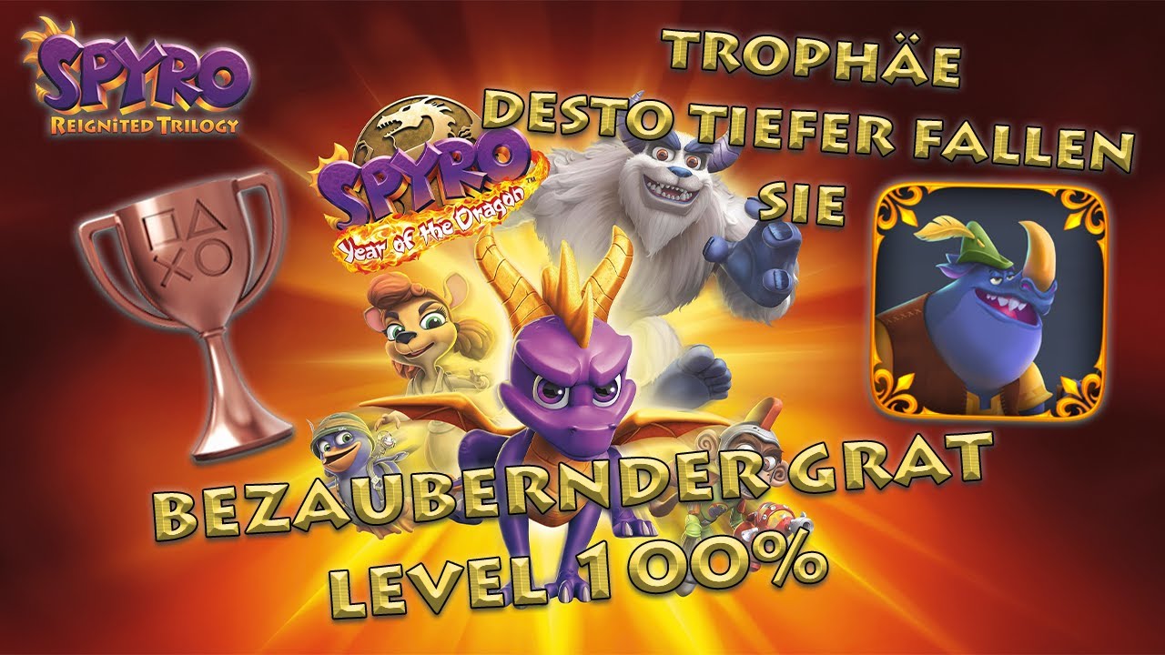 Bezaubernder Grat Level 100% • Spyro Year of the Dragon • Trophäe Desto tiefer fallen sie