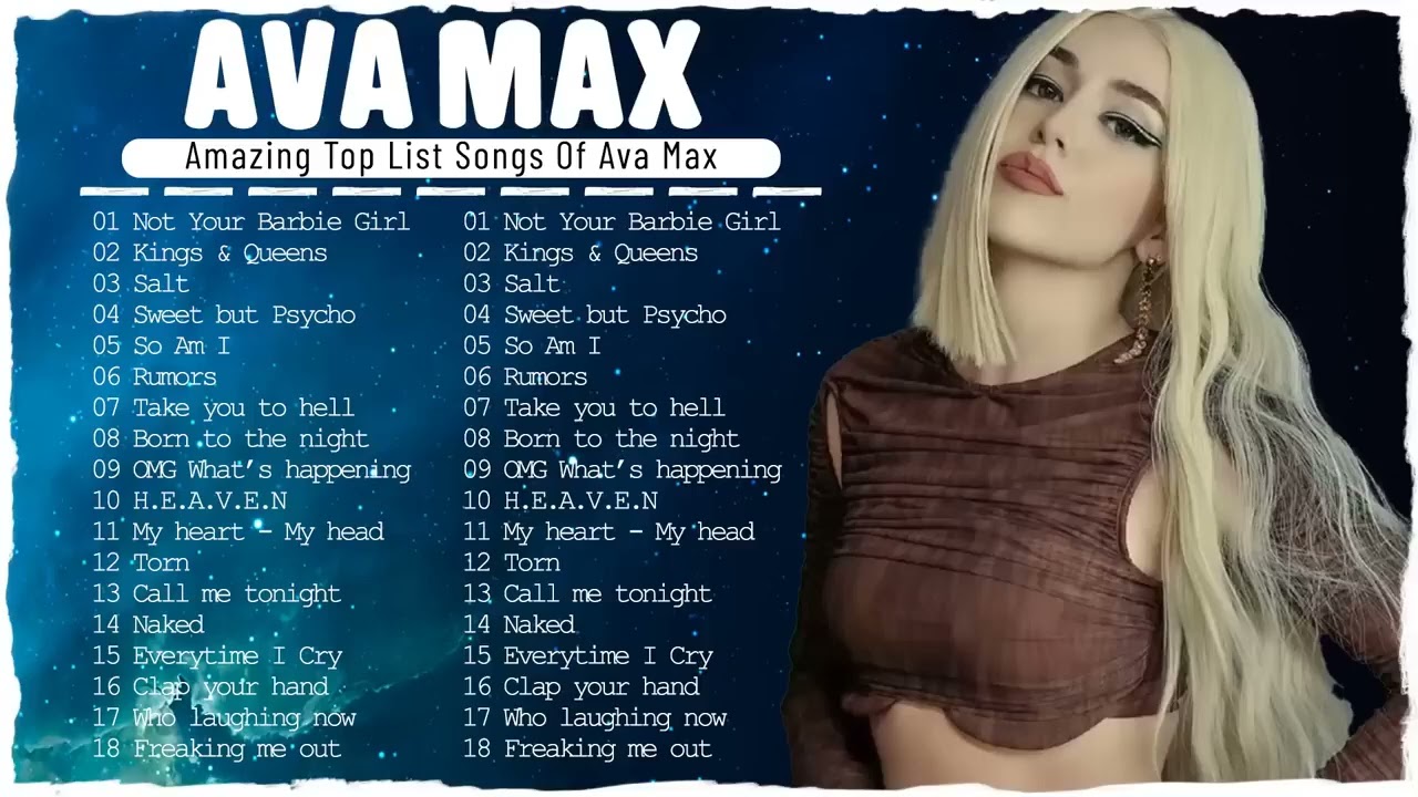 Ava Max New Playlist 2023  Best Song Playlist Full Album 2023   I Bet You Know These Songs