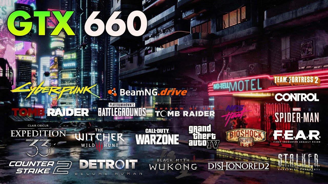 GTX 660 | Test in 20 Games at 1080p, 720p | 2025