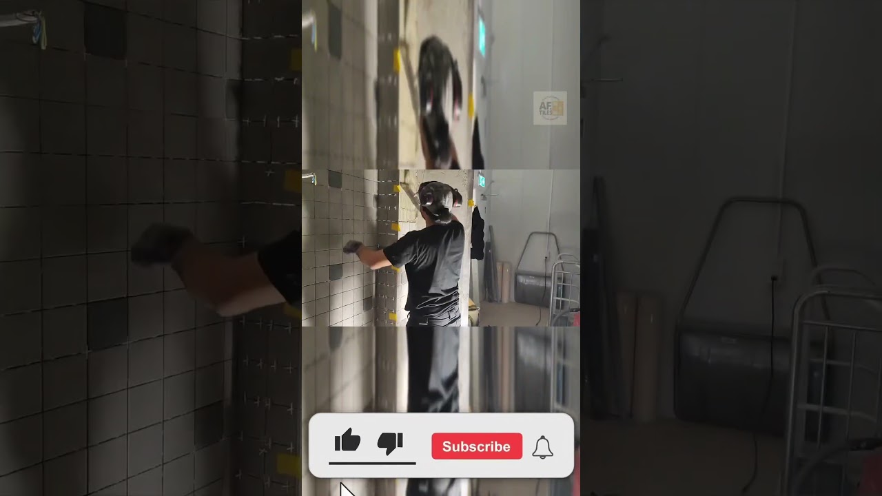 Time lapse bathroom 4 #kakels&auml;ttning #plats&auml;ttning #tileinstallation #tilework #timelapsevideo