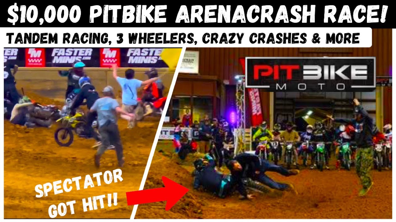 INSANE PitBike Race - Total Anarchy!! $10,000 Payout PitBikeMoto Race Day Vlog