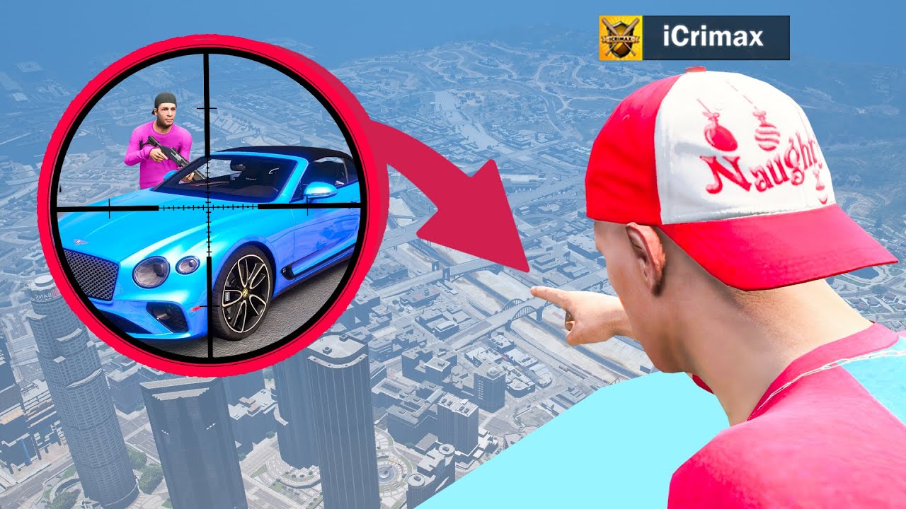 ich KLAUE das AUTO von iCrimax und es gibt BEEF in GTA 5? (Sniper vs. Spion)