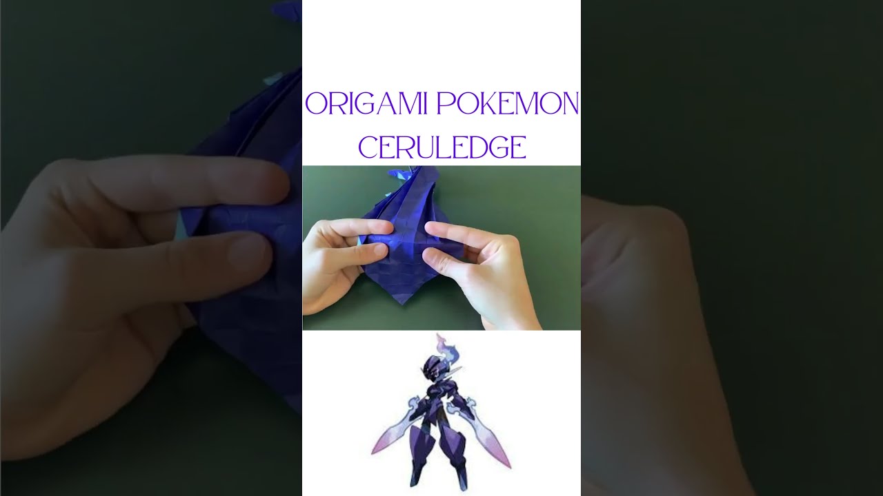Origami Pokemon Ceruledge 