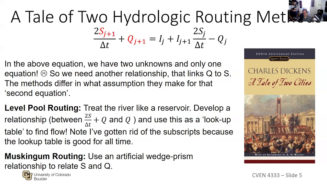 CU Boulder CVEN 4333 Hydrology: Routing