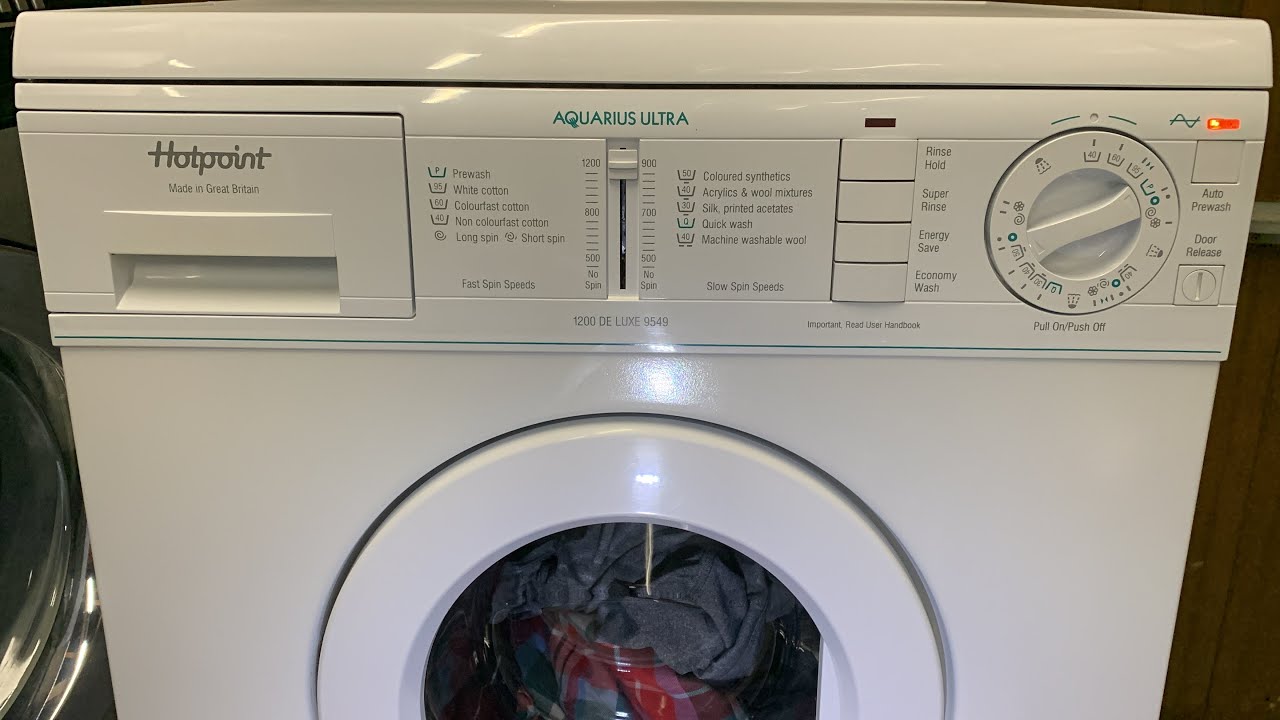Hotpoint Aquarius Ultra 1200 De Luxe 9549 - Non Colourfast Cotton 40°