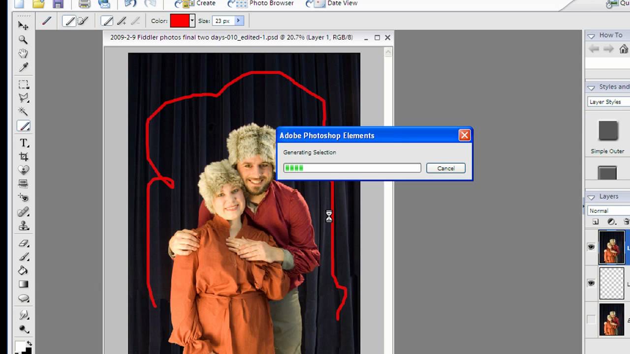 Photoshop 4 edit with layers basic 1
