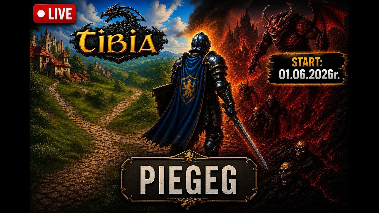 98 NEVIA ⚔️ Jeden rok. Jedna postać. Jeden cel. | Tibia ( aktualnie 278 lvl / 103 sword )