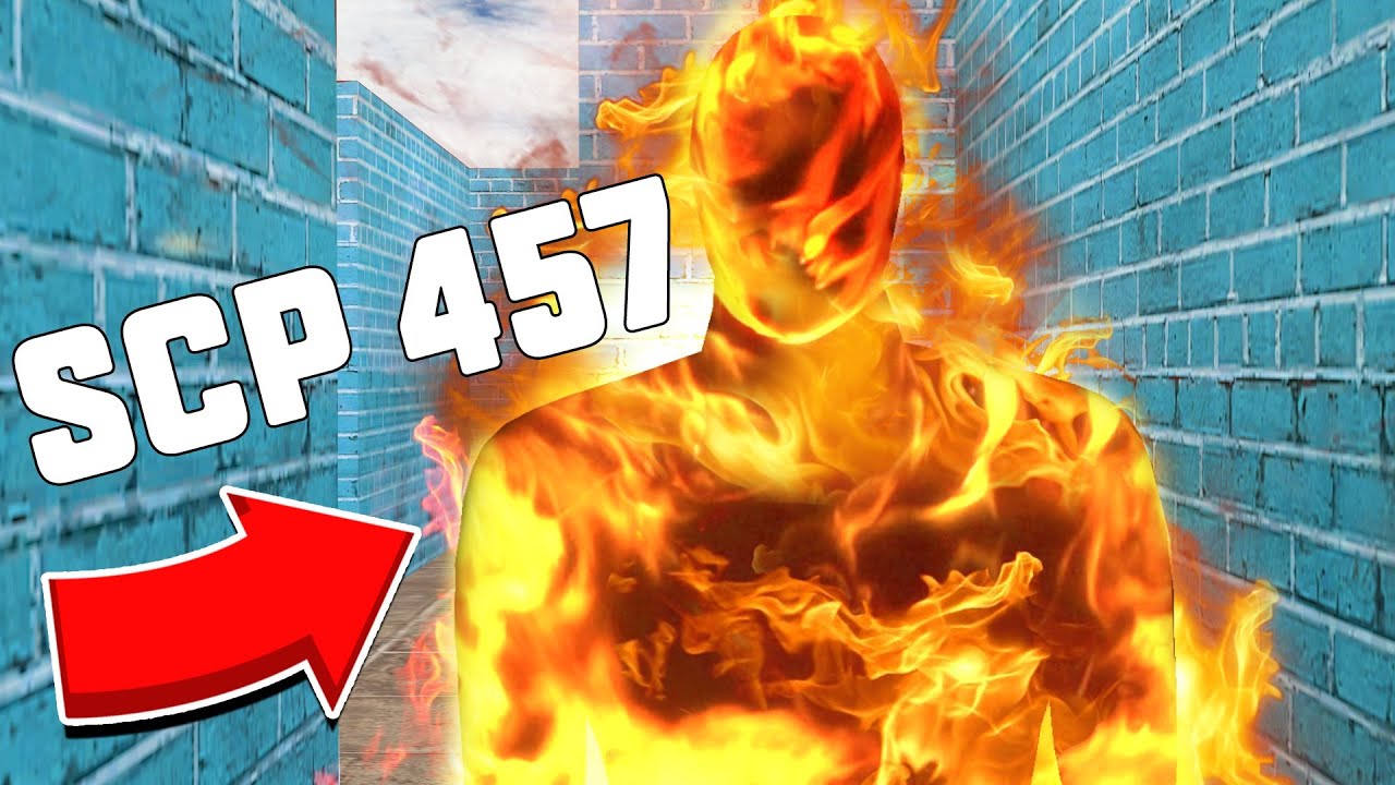 SCP 457 ГОРЯЩИЙ ЧЕЛОВЕК В ЛАБИРИНТЕ! SCP В ЛАБИРИНТЕ!