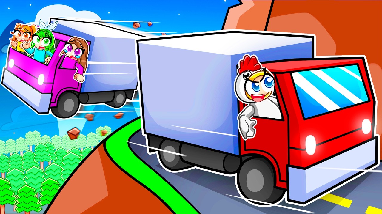 CONDUIRE un CAMION dans les MONTAGNES DANGEREUSES sur Roblox !