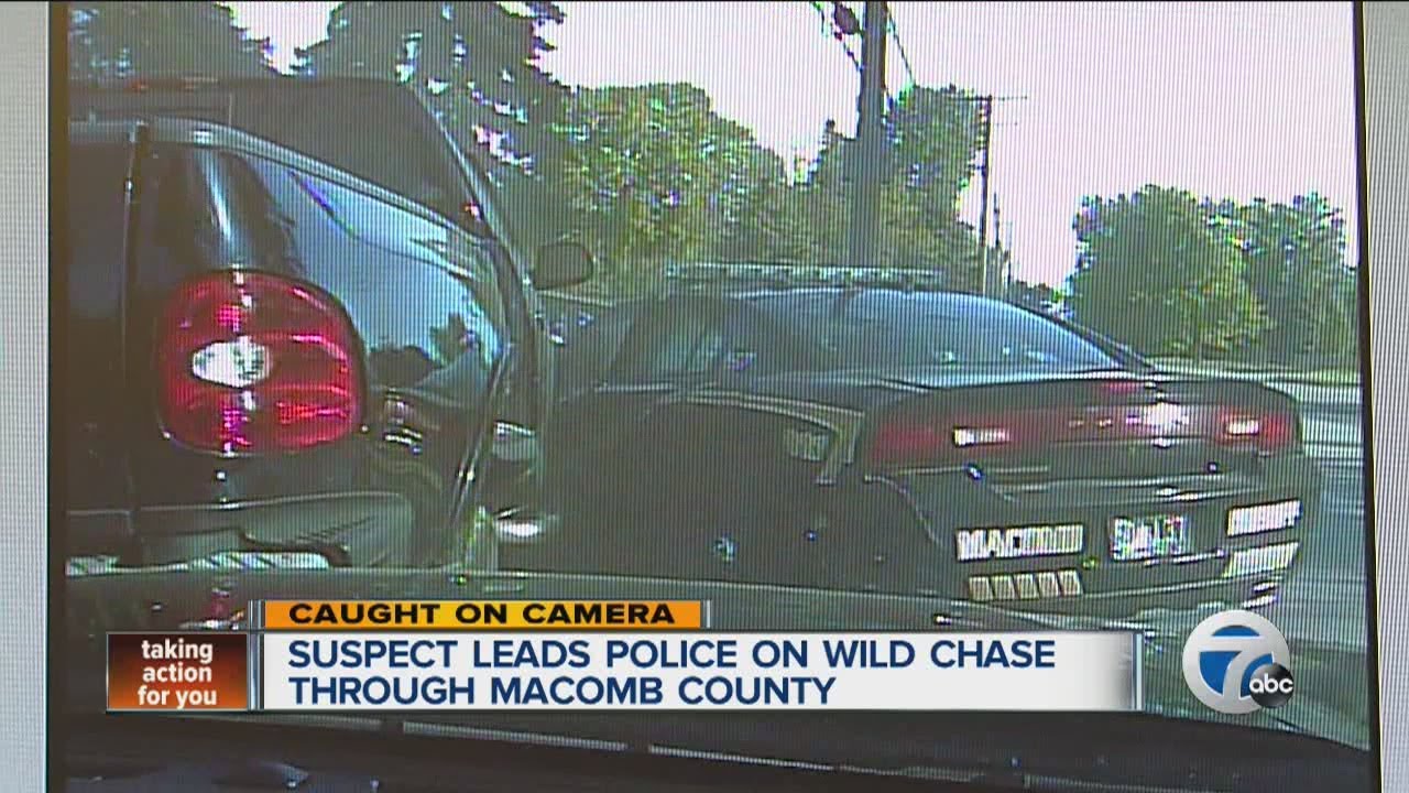 Suspect leads police on wild chase through Macomb County