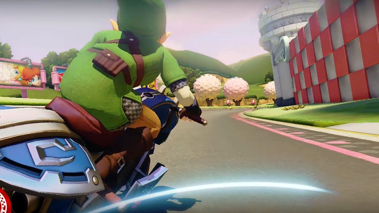 Mario Kart 8 - Banana Cup 50cc (Link Gameplay)