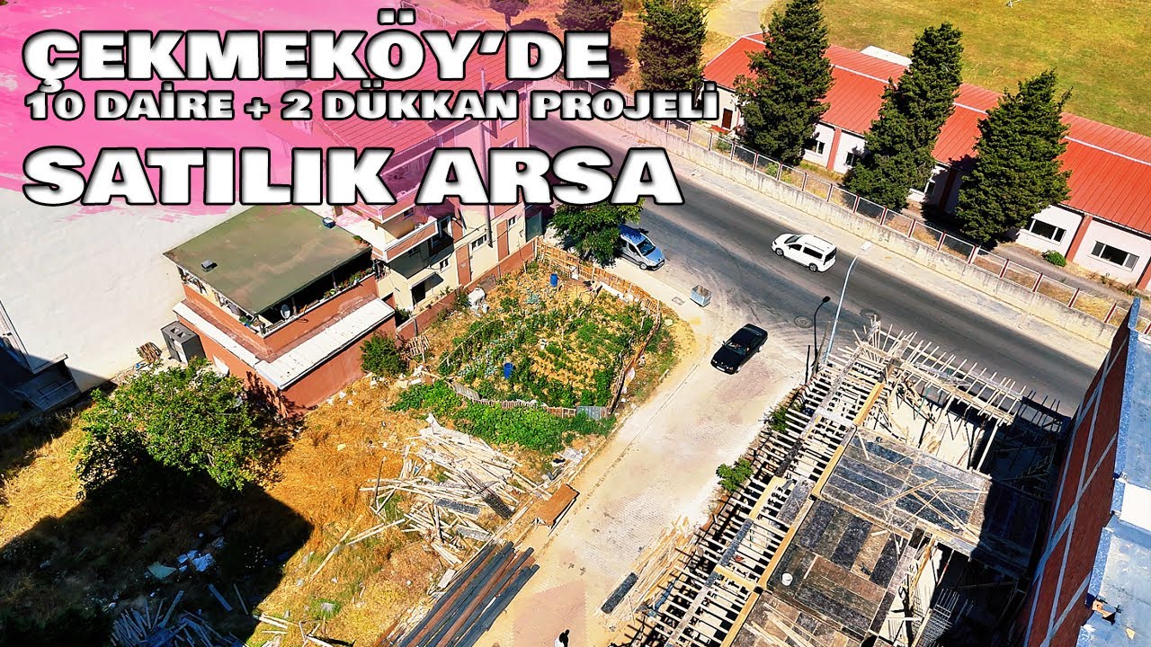 İstanbul Çekmeköy Alemdağ'da 570 m² 10 Daire 2 Dükkan Projeli Satılık Arsa Fırsatı (çek-115)