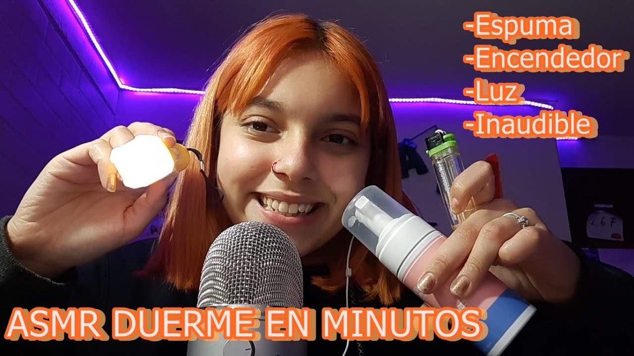 ASMR DUERME EN MENOS DE 5 MINUTOS| INAUDIBLE + ESPUMA + |SOFIWI