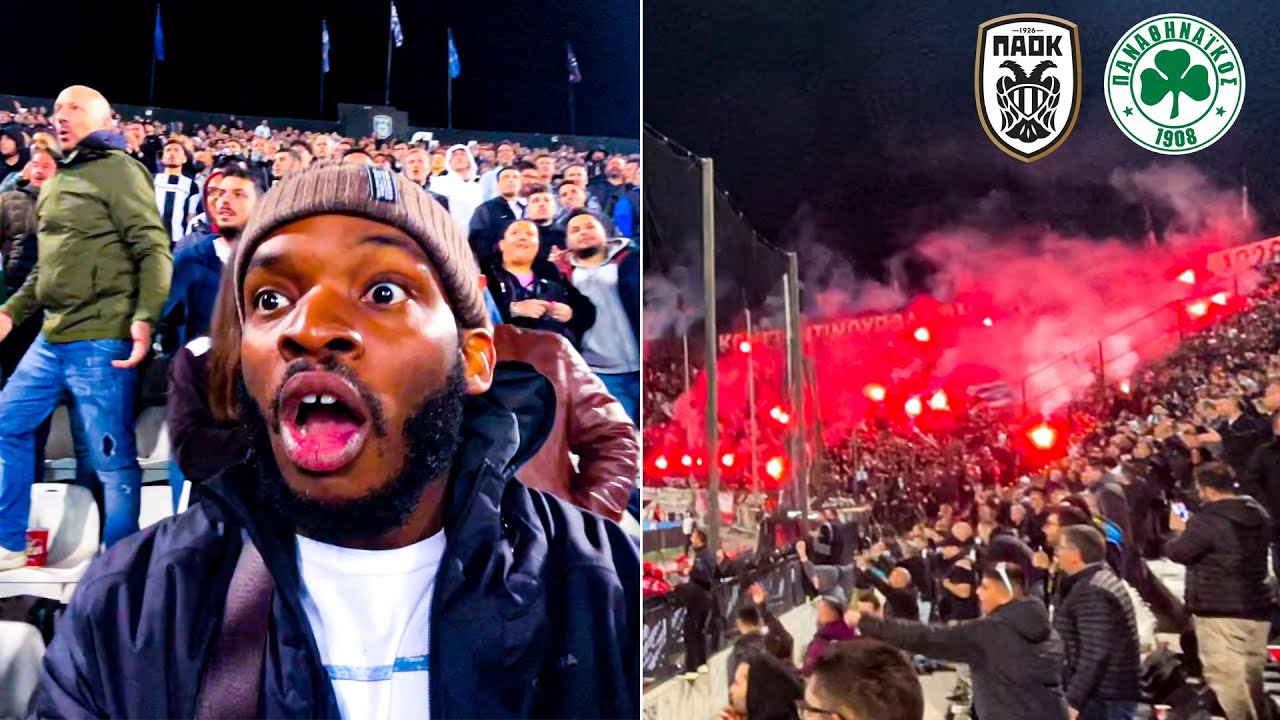 🔥🔥AMERICAN FAN EXPERIENCES A CRAZY GAME IN GREECE - PAOK VS PANATHINAIKOS!!