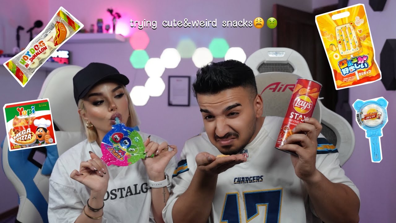 تست خوراکی های عجیبو غریب و مونده!🥴بیاین باهم مسموم شیم💅🏼با @AmooTheoryOfficial