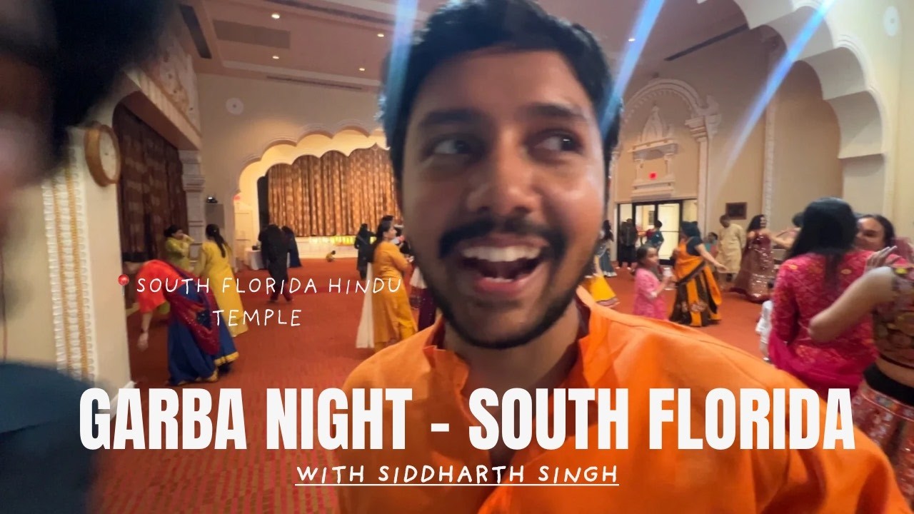 Playing Garba with Friends at South Florida Temple | Navratri 2025 Vibes!
