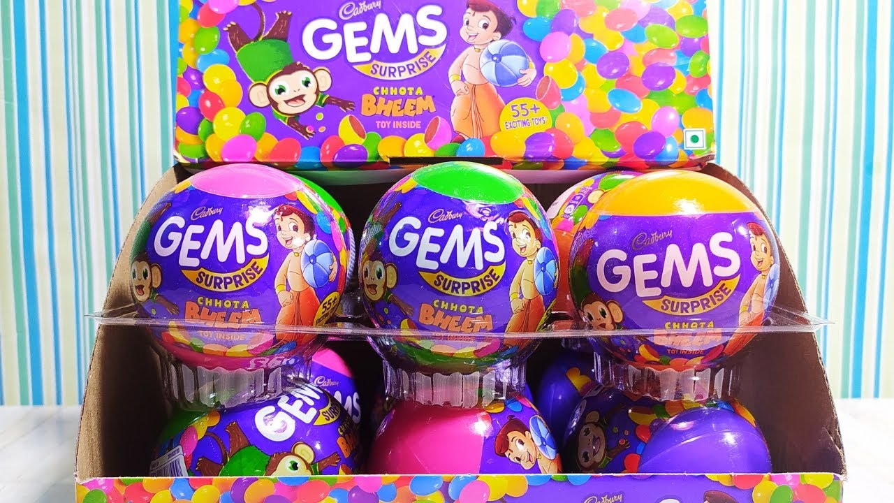 Gems Surprise|Chhota Bheem Toys Ball|55+Exciting Toys|Cadbury|