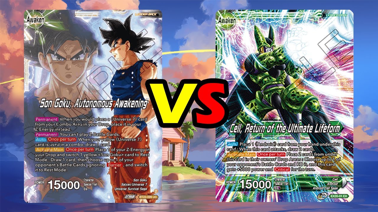 Son Goku, Autonomous Awakening (BT23)  VS Cell, Return of the Ultimate Lifeform (EX20) - Locals
