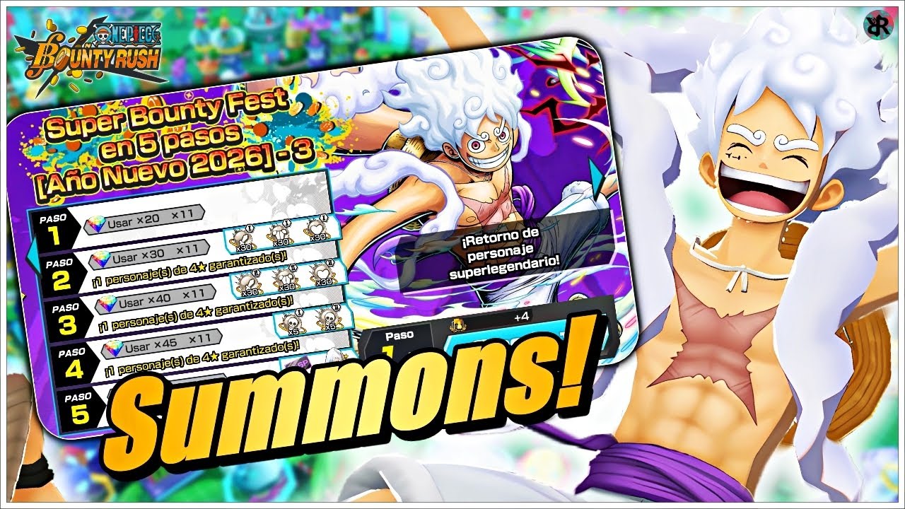 SUMMONS LOCOS a LUFFY GEAR 5 RUNNER en One Piece Bounty Rush!