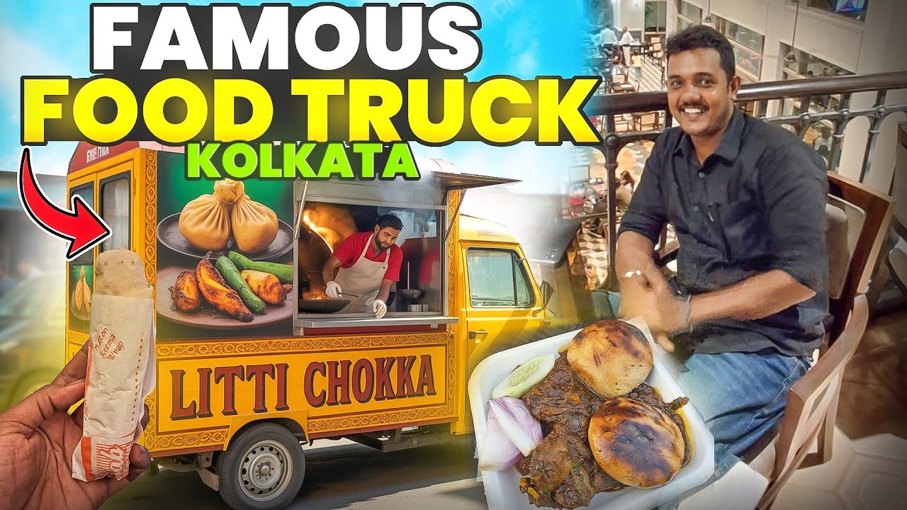 Kolkata's Famous Food Truck Street 🥰 || Yaha Milta Hai Bihar Ka Famous Champaran Little Chicken 😋