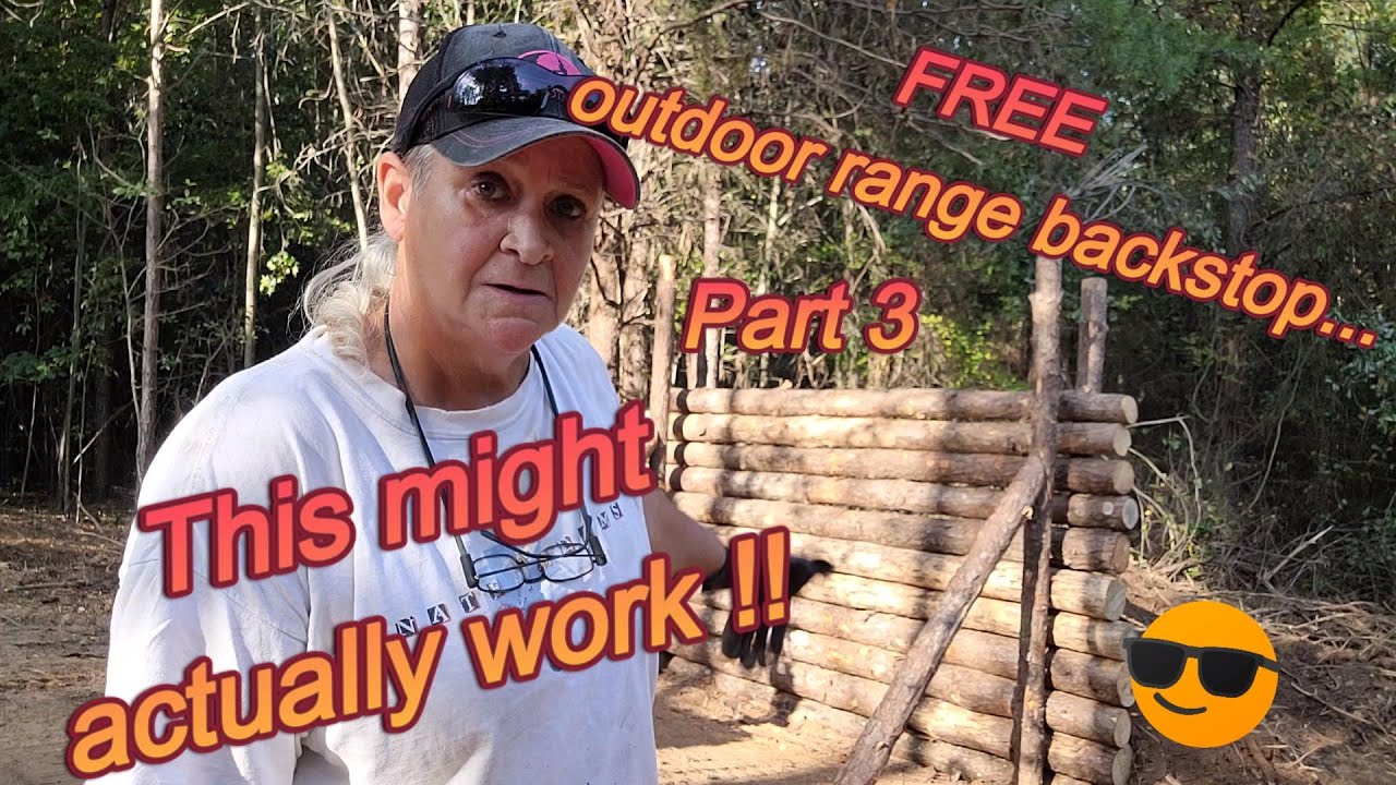 Shooting range backstop build... part 3 #outdoors #target