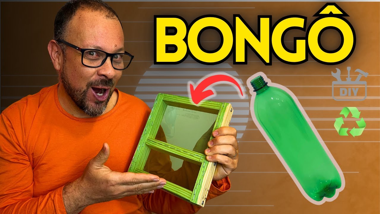 Construa Seu Próprio Bongô Quadrado | DIY com Materiais Reciclados