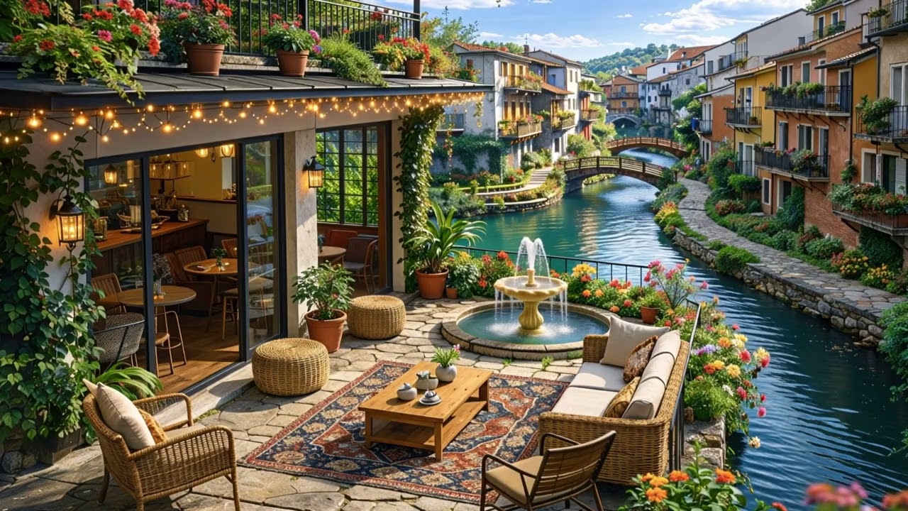 Garden Cafe Escape Jazz 🌿｜Relaxing Jazz & Nature Sounds for Work, Study & Calm Focus