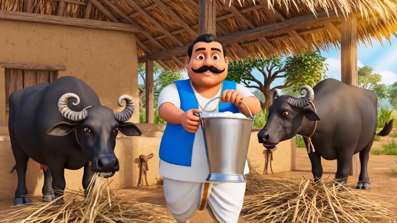 Lalchi Dudh Wale Ki Kahaniya | Moral Stories | Cartoon Video | Hindi Kahaniya