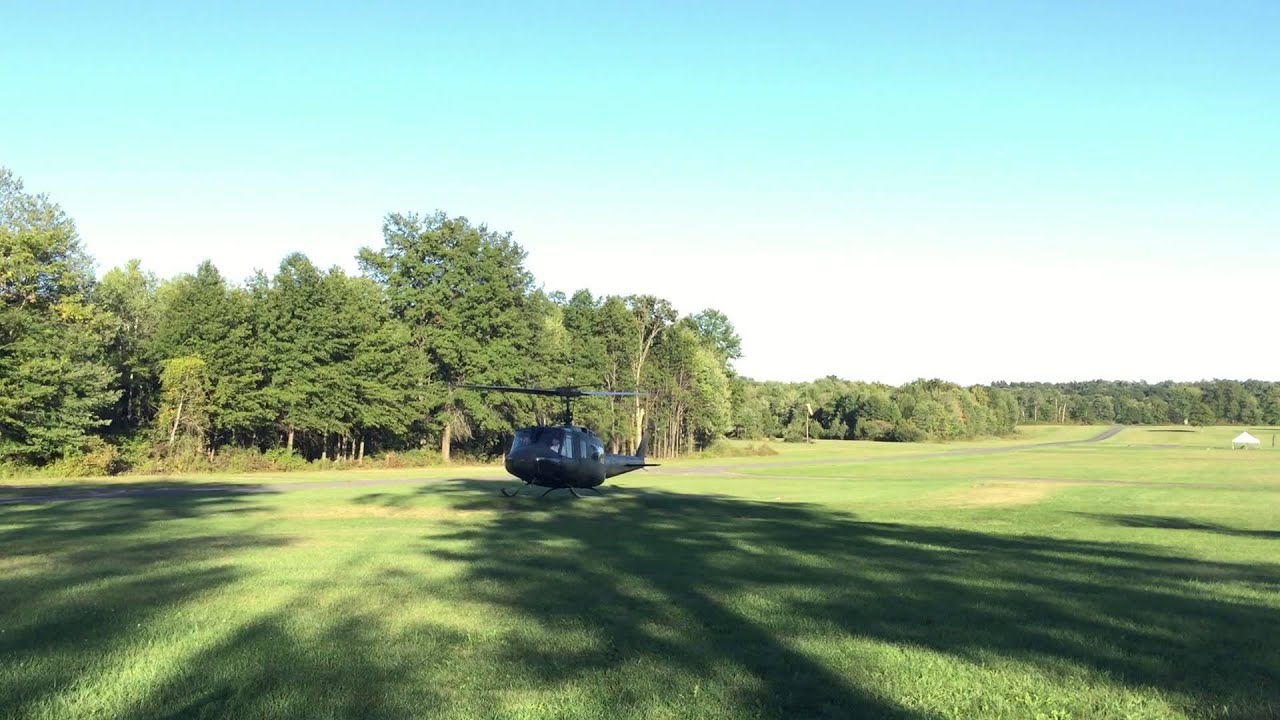 Restored Huey UH-1 Start up and Take Off