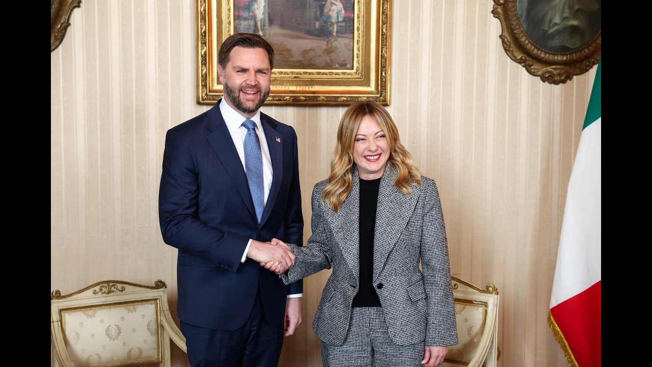 Vance Meets With Italian Prime Minister Meloni in Milan