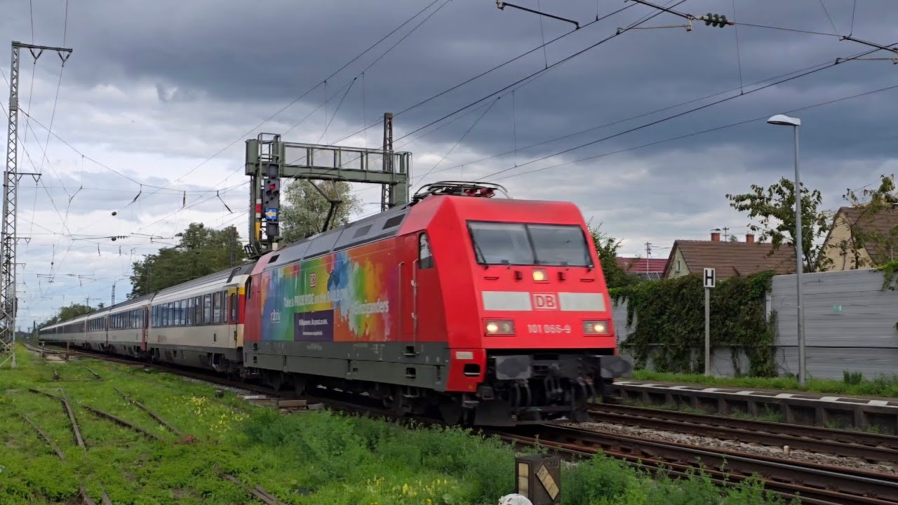 DB 101 066 Eiziganders am EC 7, Hector 151 057 (162 004) und weitere Sichtungen 