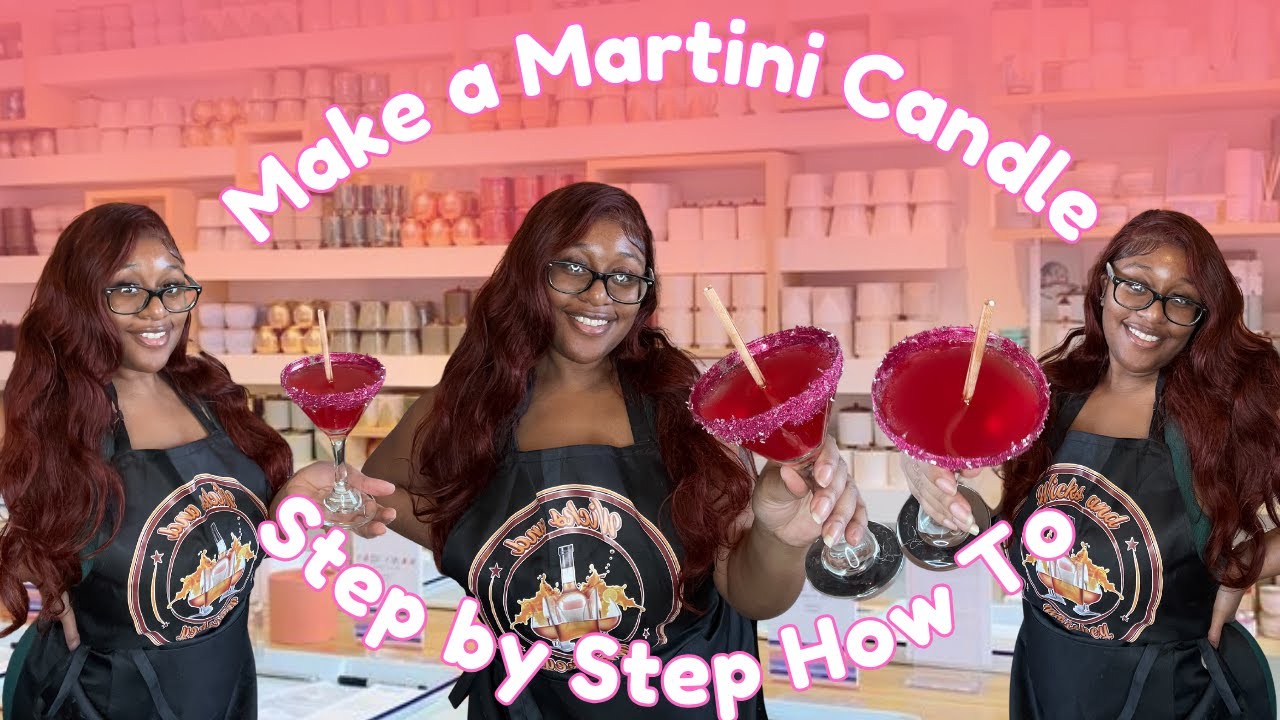 How to make a candle| Martini drink candle| Gel Wax