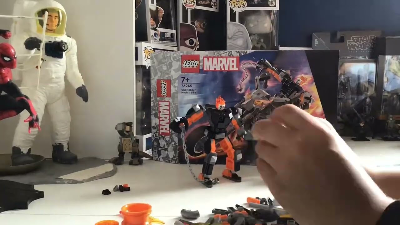 LEGO Ghost Rider!!? Mech and Bike Speed Build