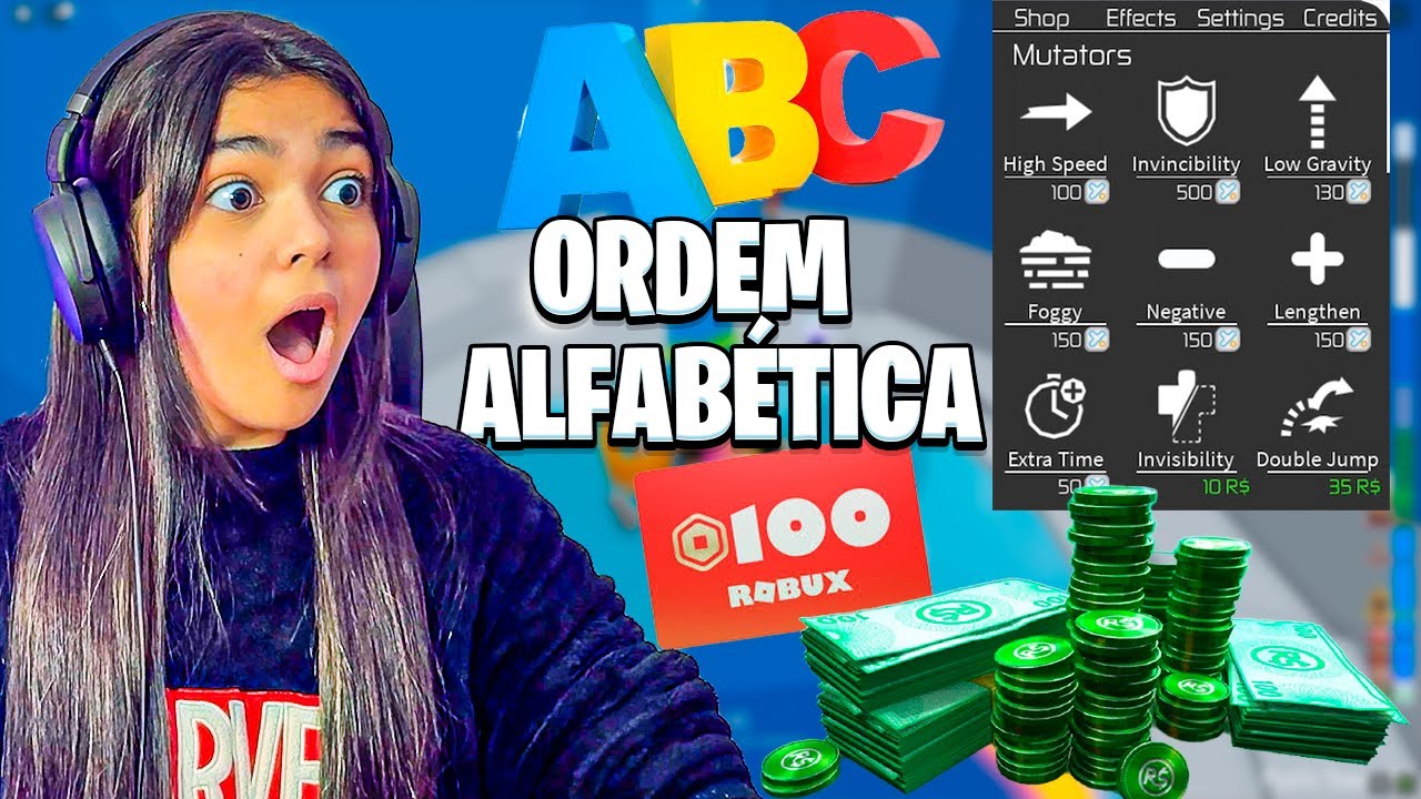 SE CAIR COMPRA ITEM NA ORDEM ALFABÉTICA (TOWER OF HELL)