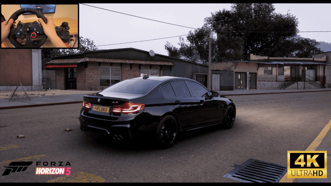 BMW M5 | Driving & Relax | FH5 4K 60FPS Steering Wheel