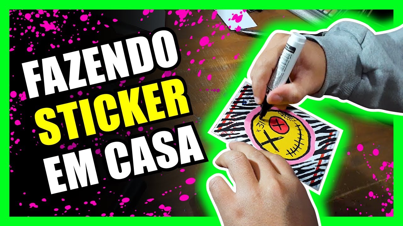✅ COMO FAZER STICKER EM CASA - Freehand ✍️