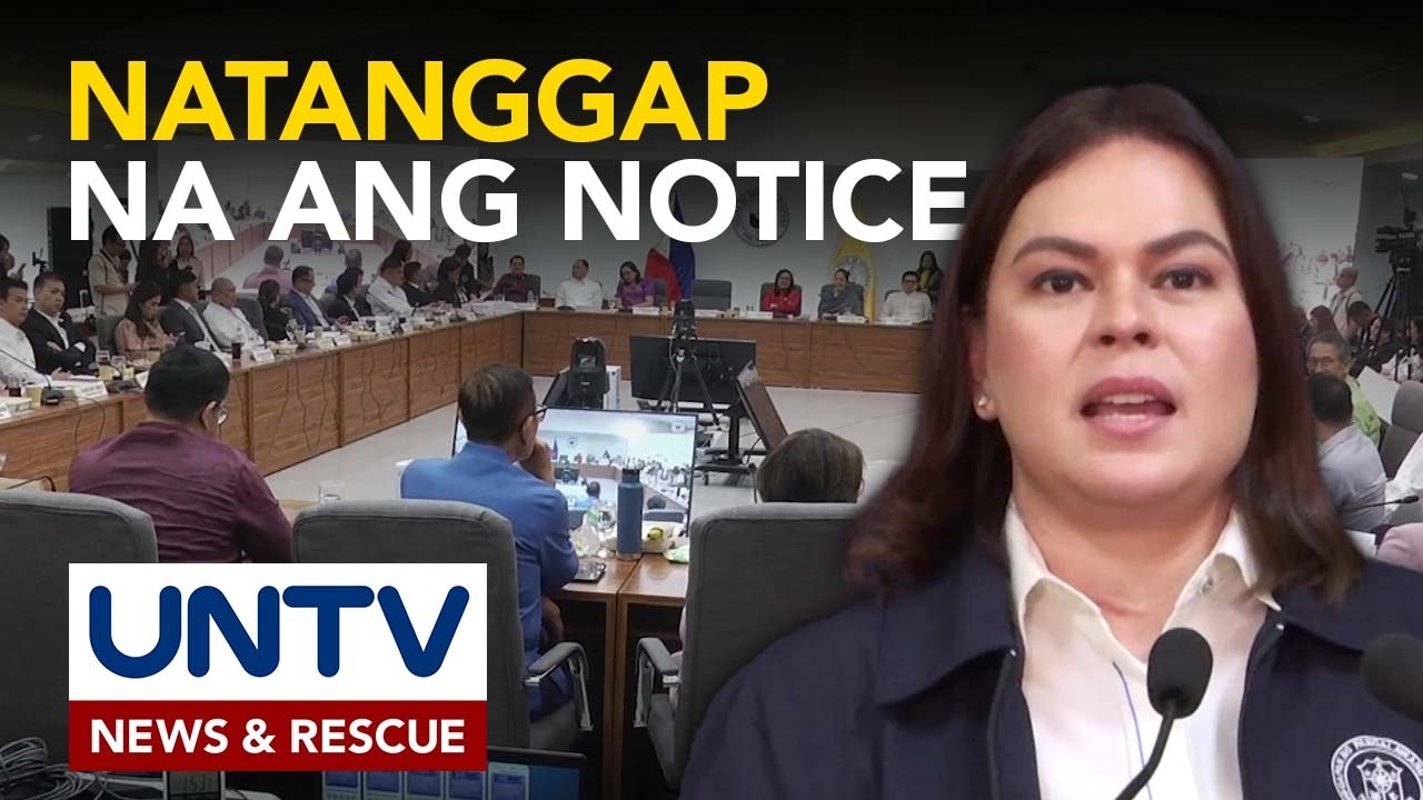 Notice to respondent kaugnay ng impeachment complaint, natanggap na ng kampo ni VP Sara