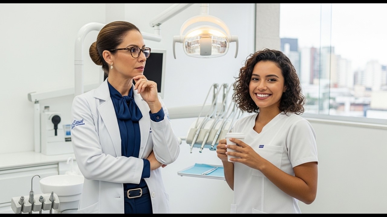 Por Trás do Sorriso – O Sentimento Secreto Entre Dentista hetero e sua Assistente 25 anos mais jovem