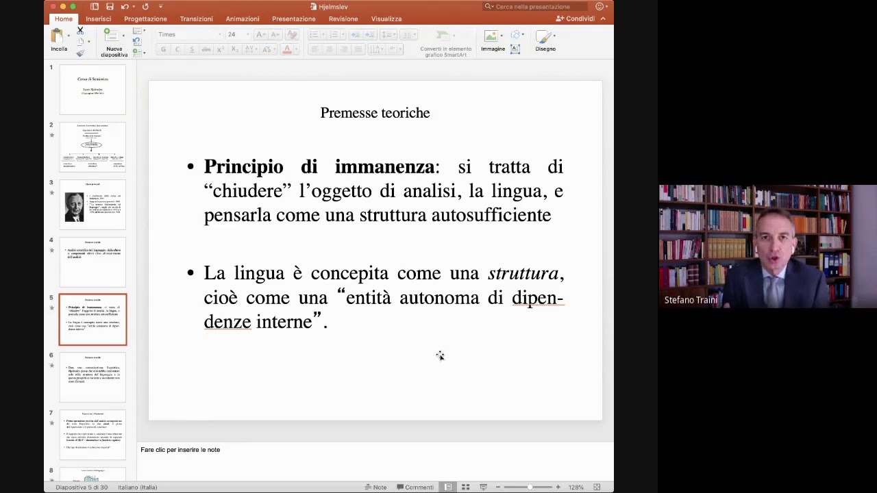 Prof  Stefano Traini lezione unit 2 - Hjelmslev