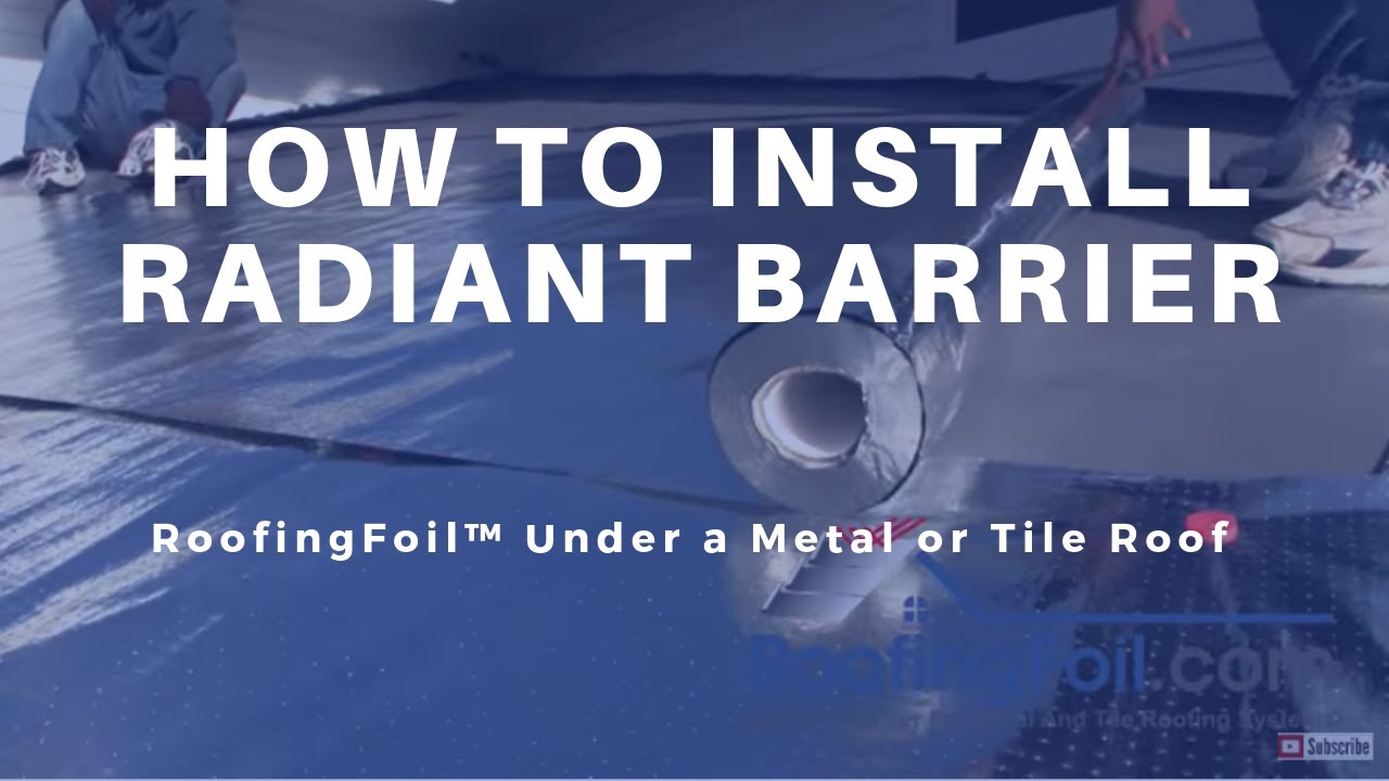 RoofingFoil — как установить теплоизоляционный барьер на металлических или черепичных крышах