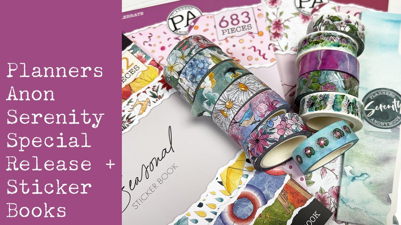 Planners Anonymous Serenity Special Release & Sticker Books