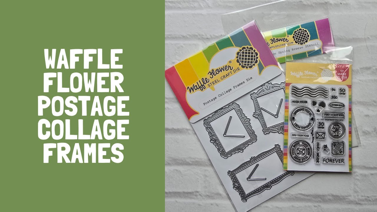Waffle Flower Postage Collage Frames